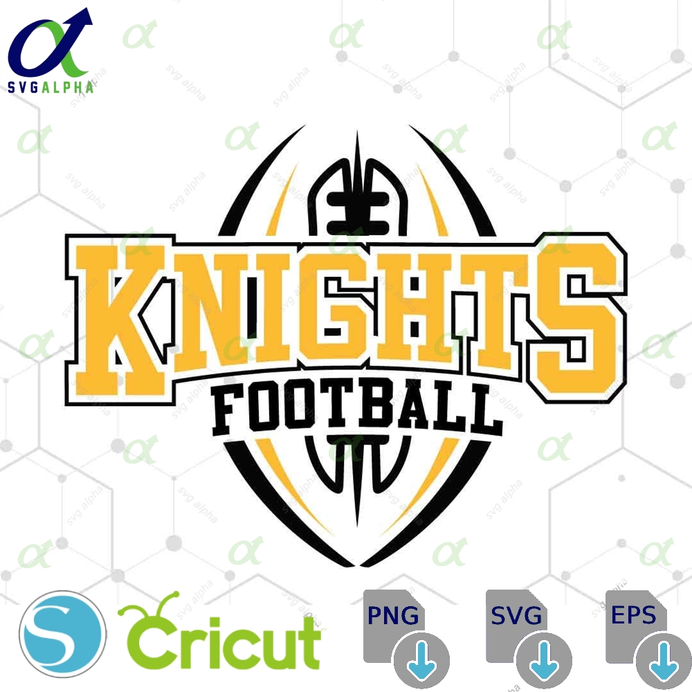 Knights Mascot Svg Png Knights Football Svg Varsity Knights Shirt School Spirit Mascot Svg Football Cheer Sublimation Football Mom